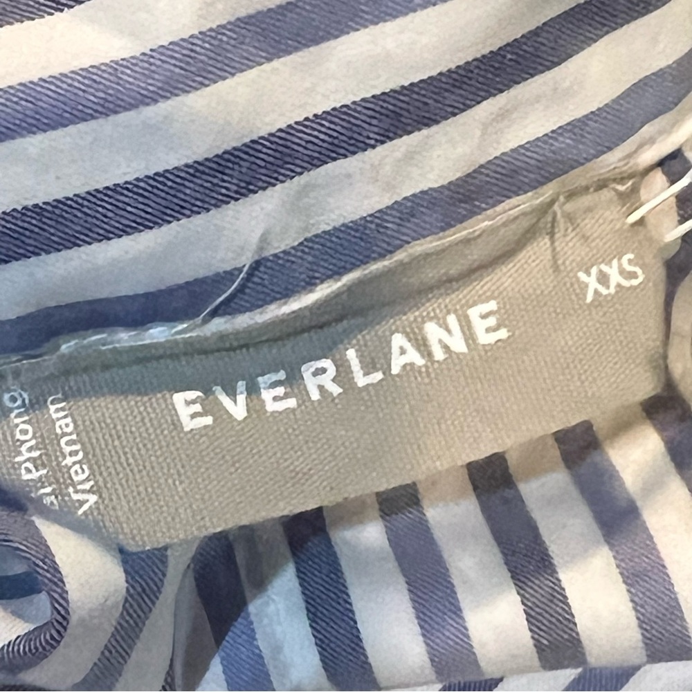 Everlane Boxy Striped Button Front Shirt Size XXS New - Picture 10 of 11